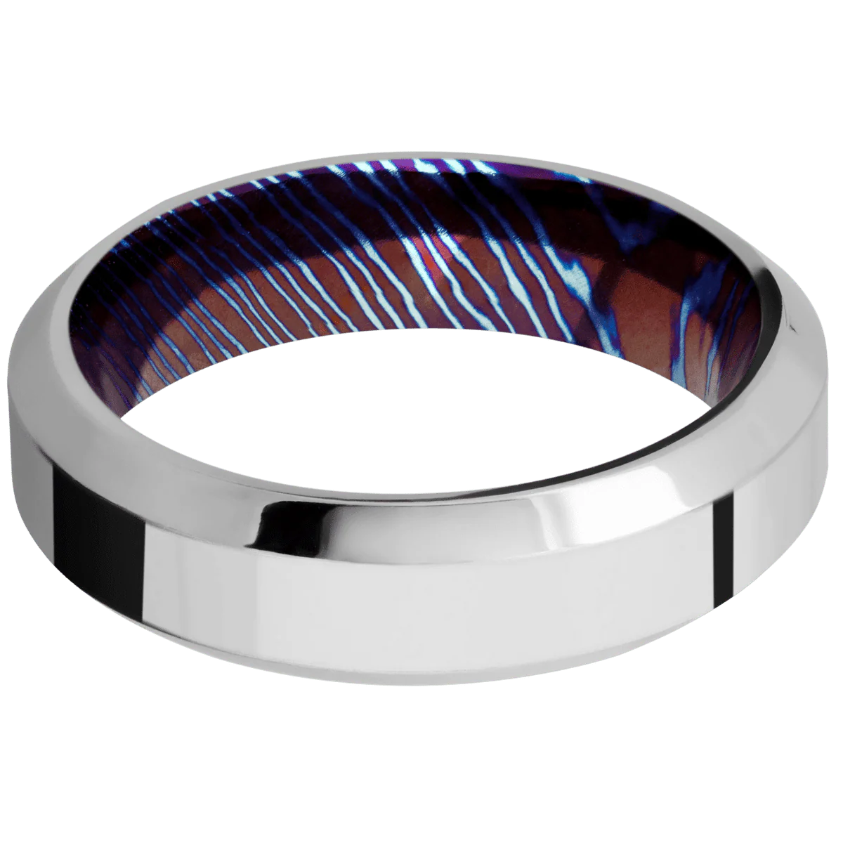 Platinum + Polish , Polish Finish + Titanium Damascus - Image 3