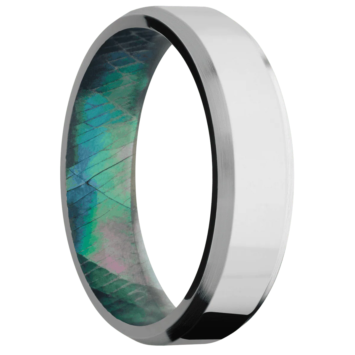 Platinum + Polish , Satin Finish + Black Mother of Pearl