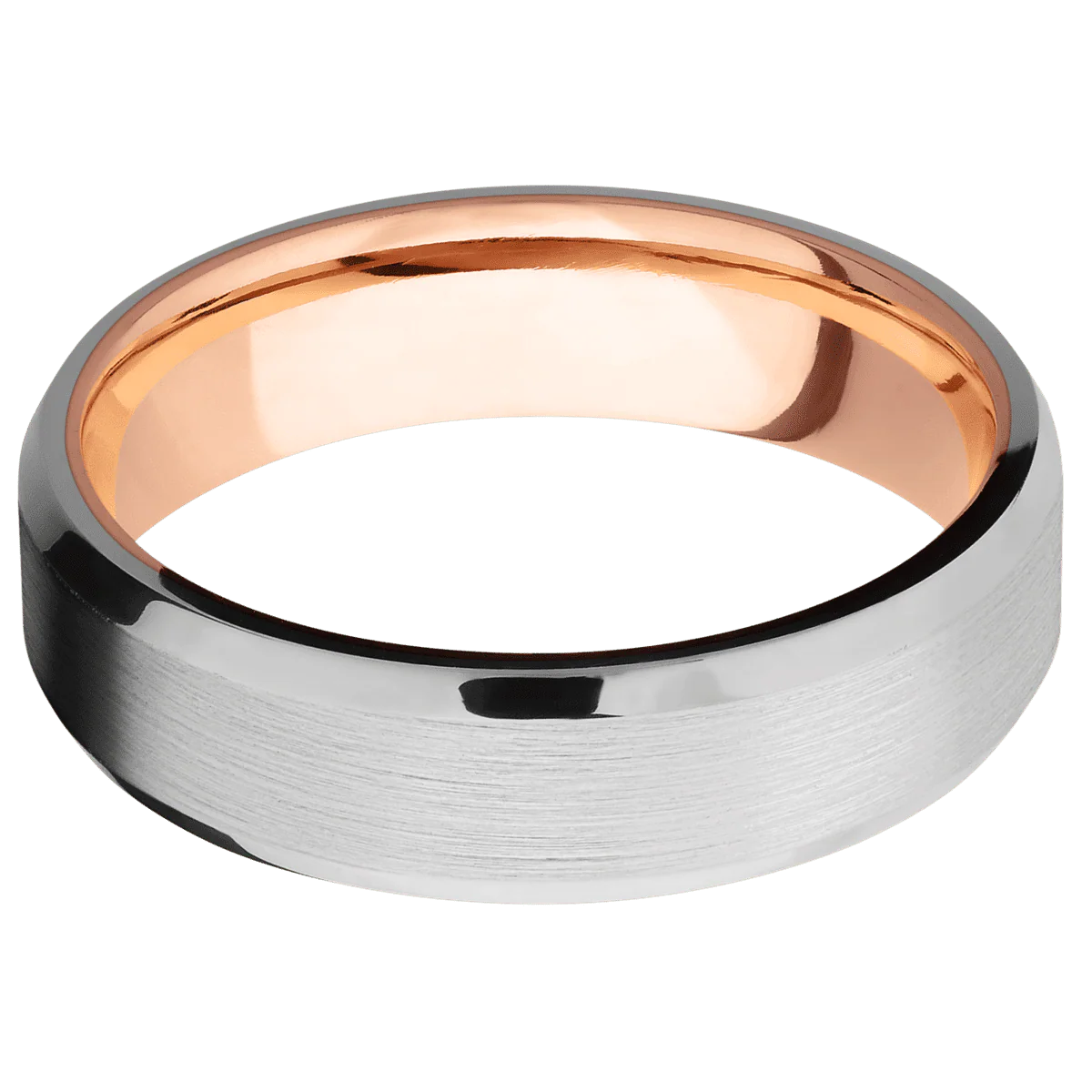 Platinum + Satin , Polish Finish + 14K Rose Gold - Image 3