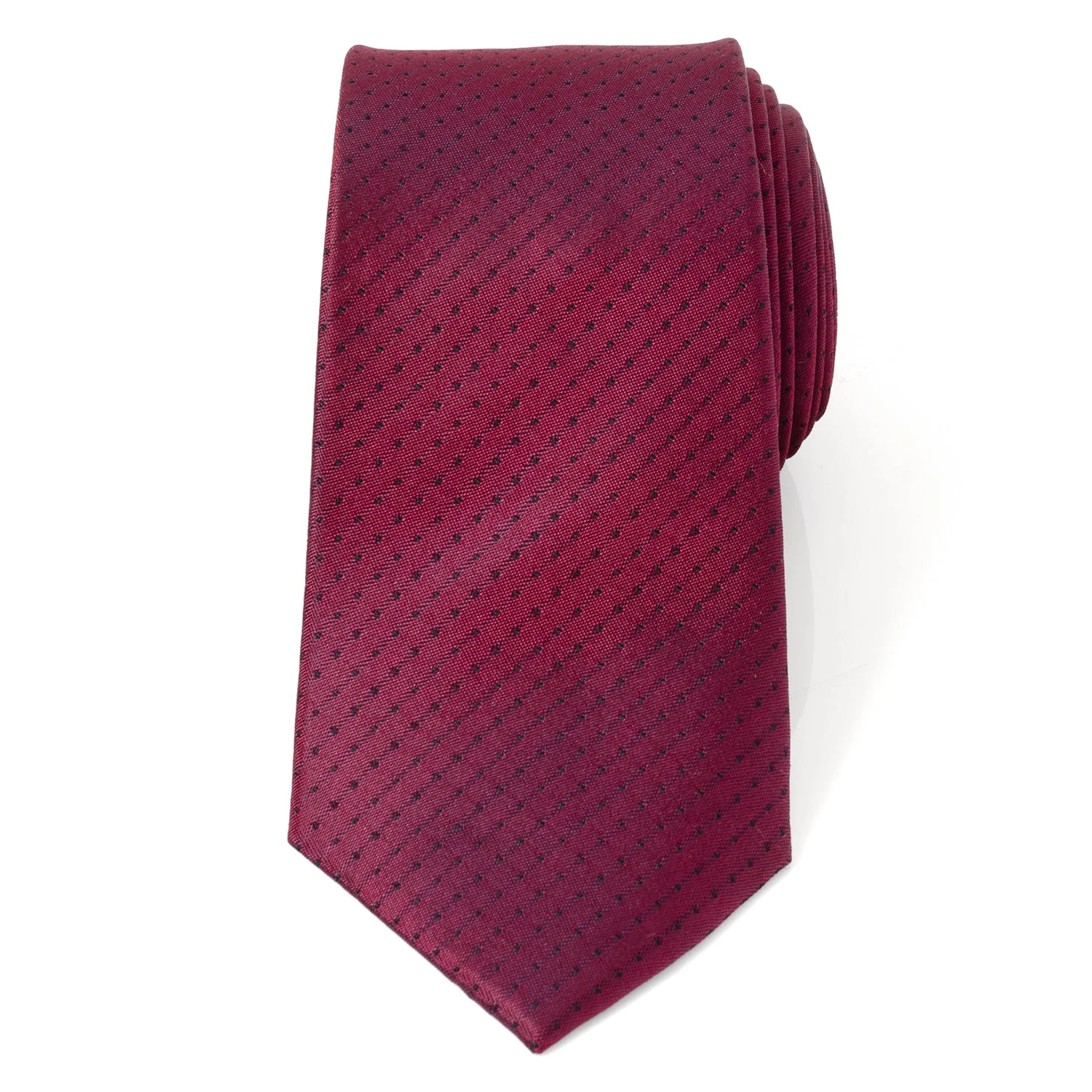 Red Pin Dot Men's Tie - Image 3