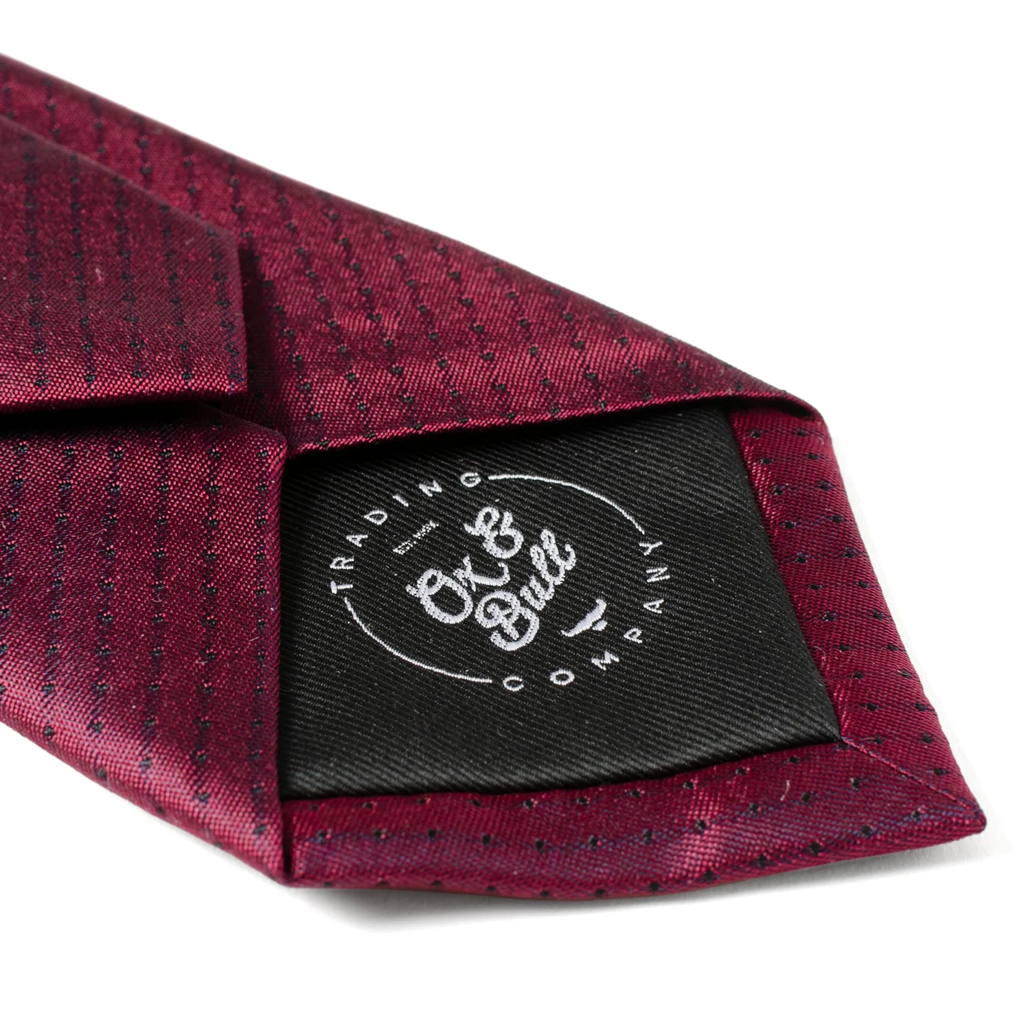 Red Pin Dot Men's Tie - Image 8