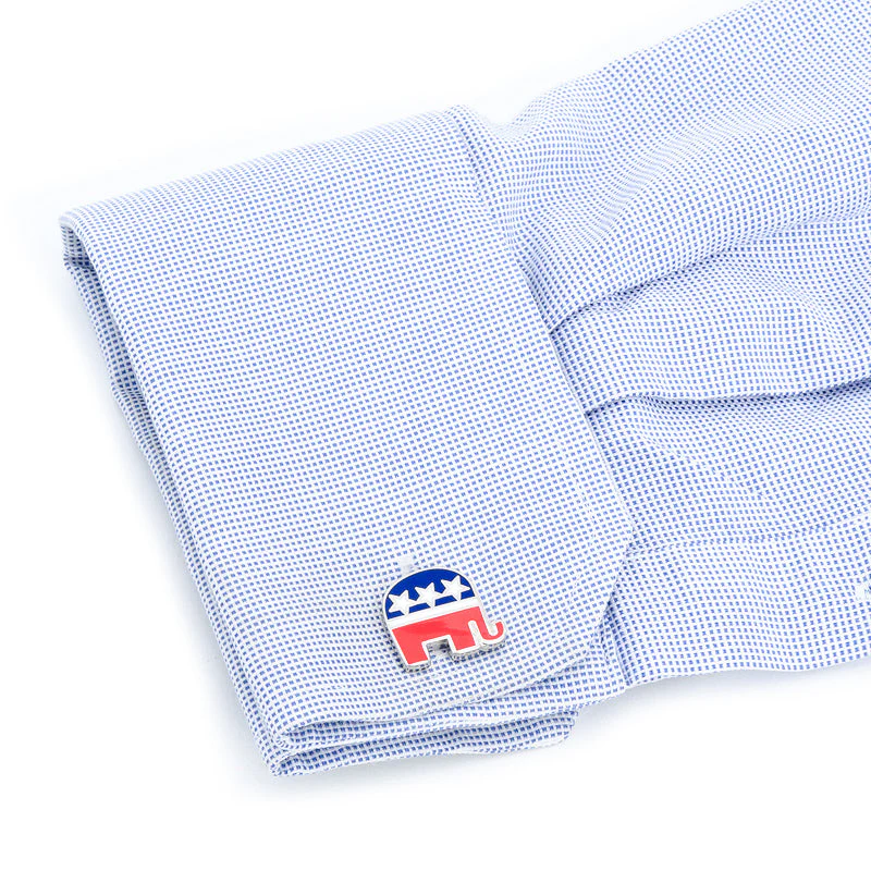 Republican Elephant Cufflinks - Image 2