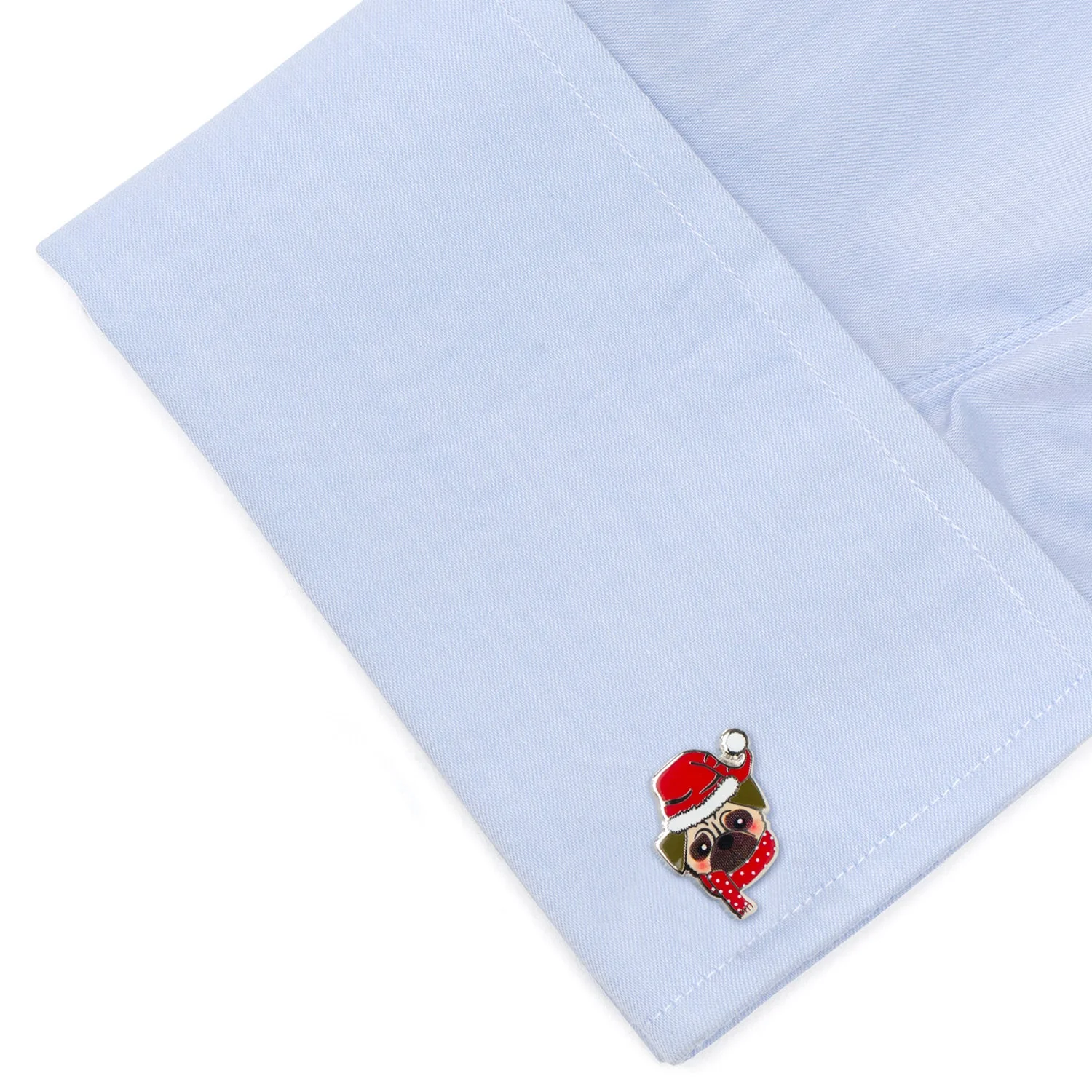 Santa Pug Cufflinks - Image 3