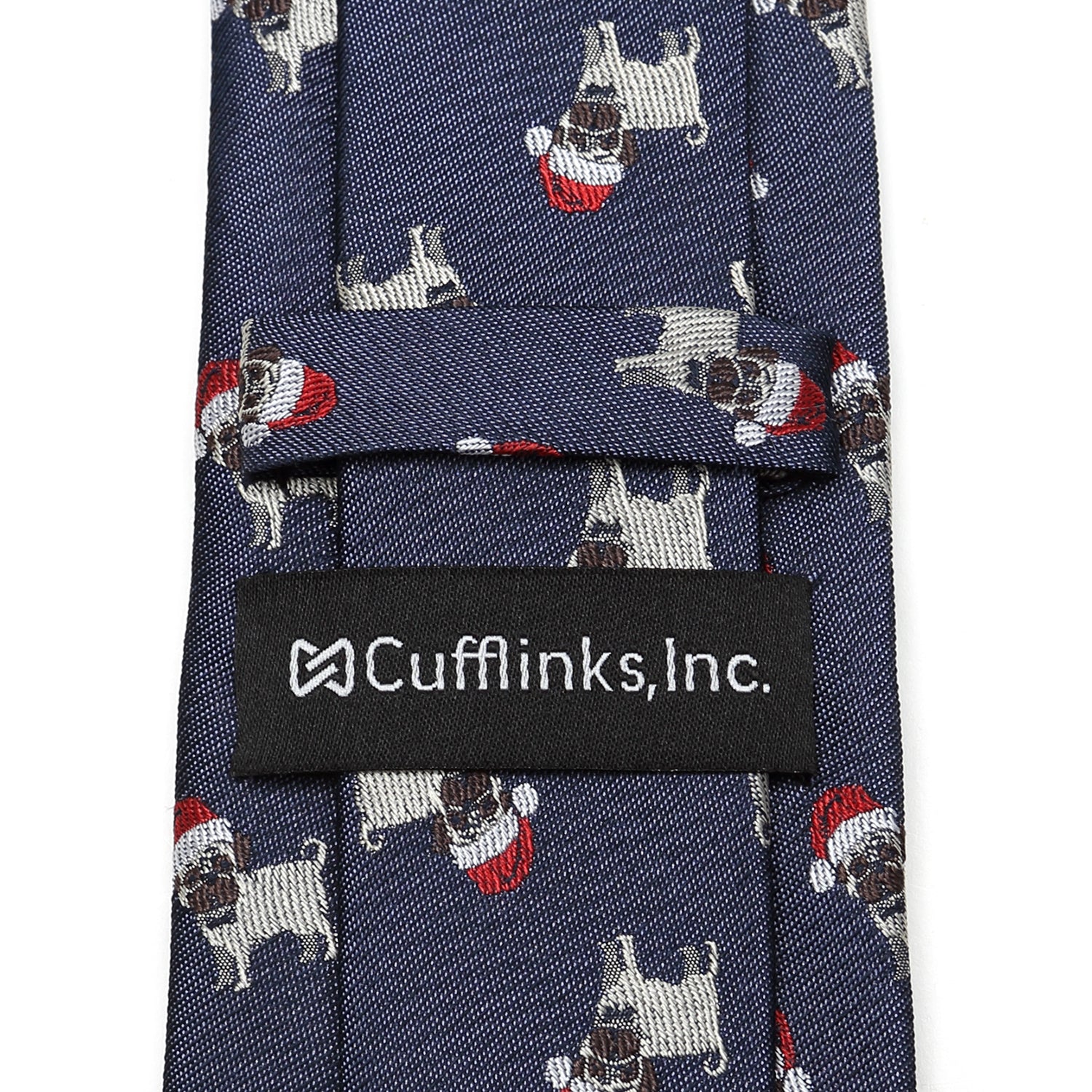 Santa Pug Men's Tie - Image 4