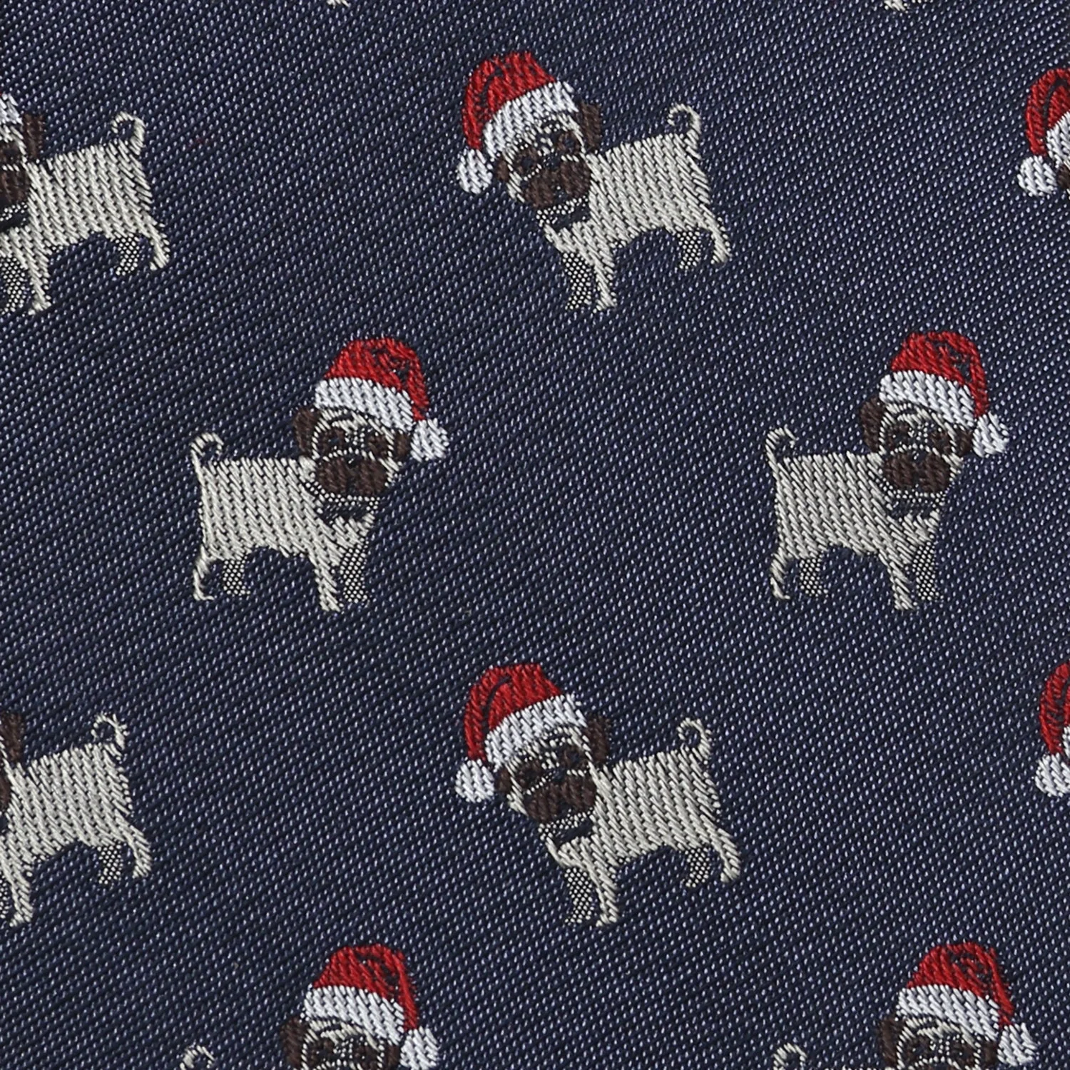 Santa Pug Men's Tie - Image 5