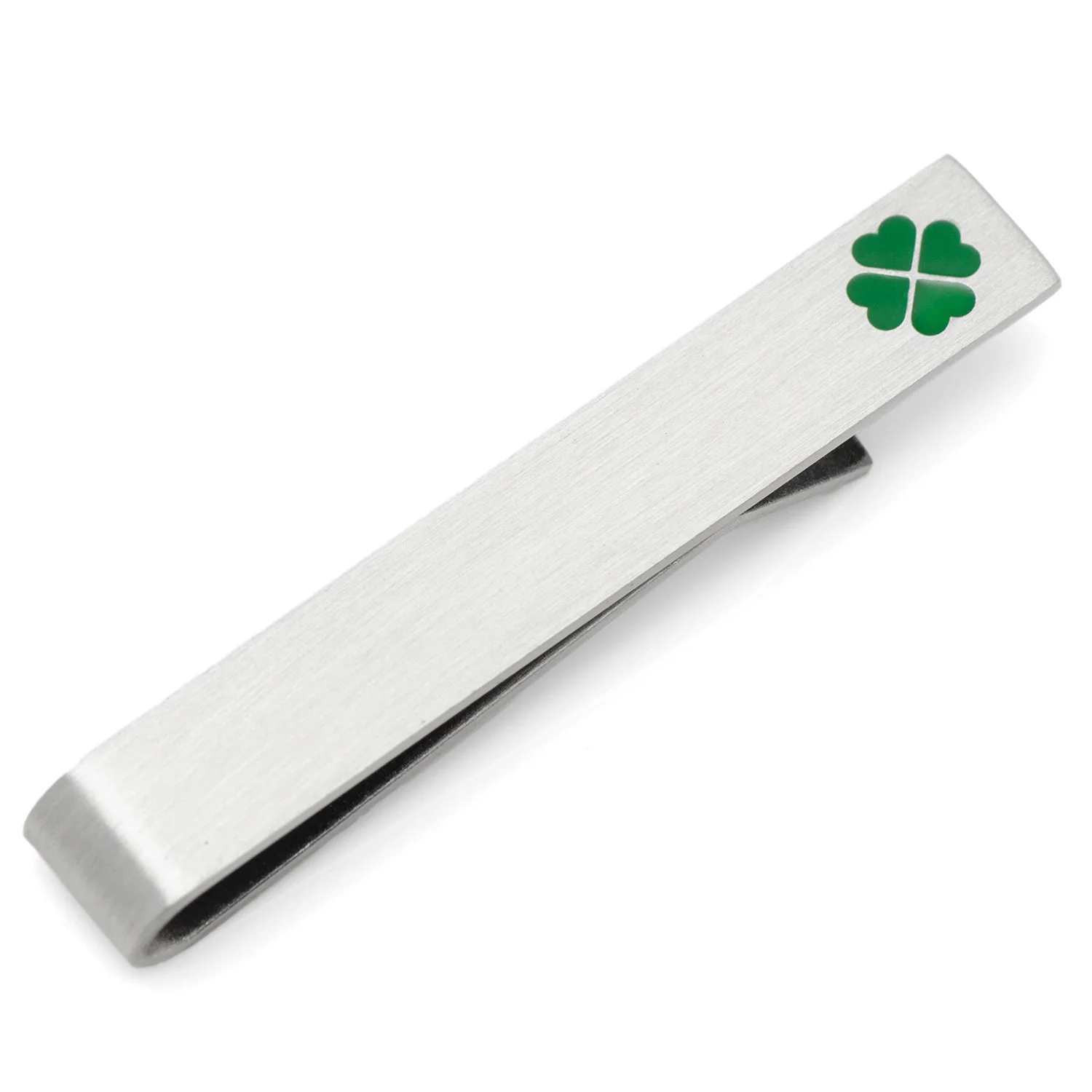 Shamrock Hidden Message Tie Bar - Image 3
