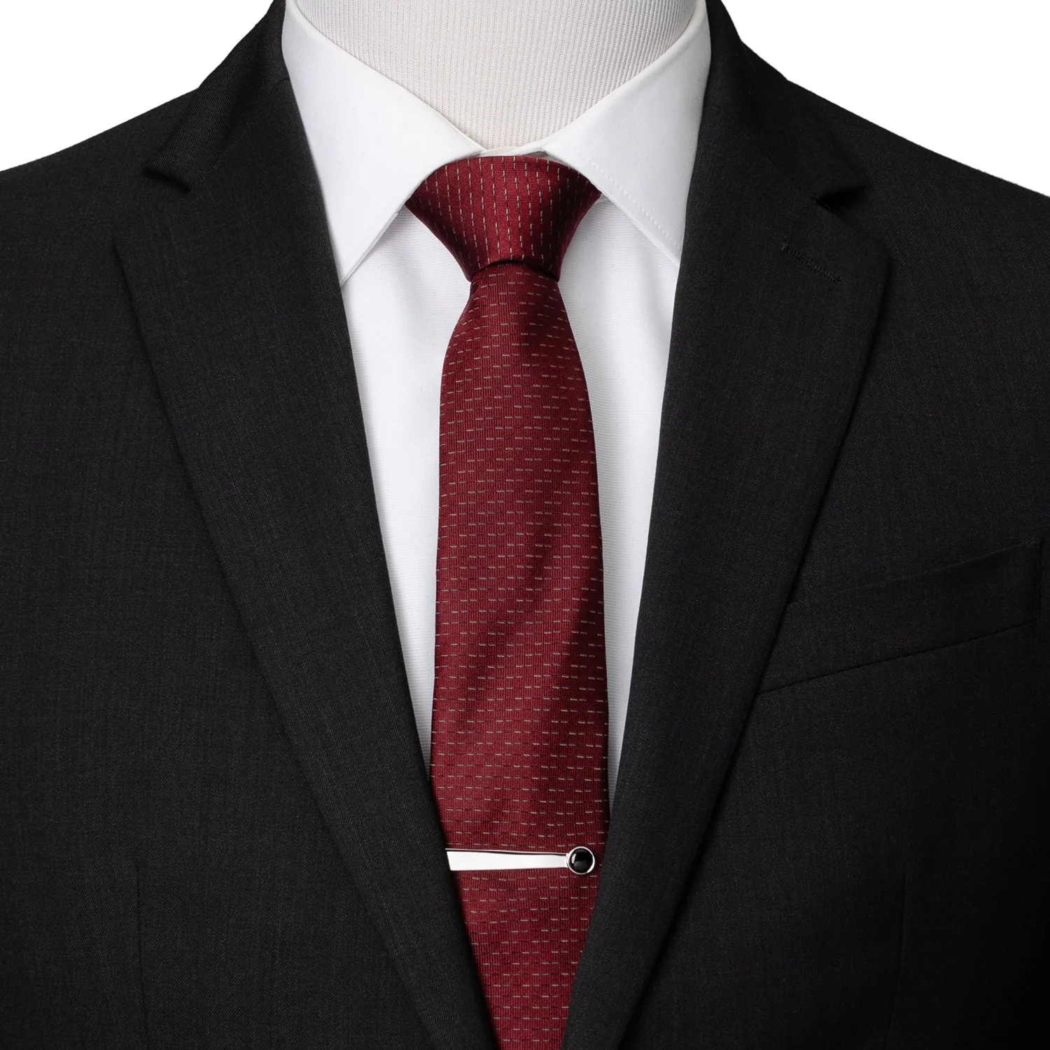 Silver and Onyx Tie Bar - Image 2