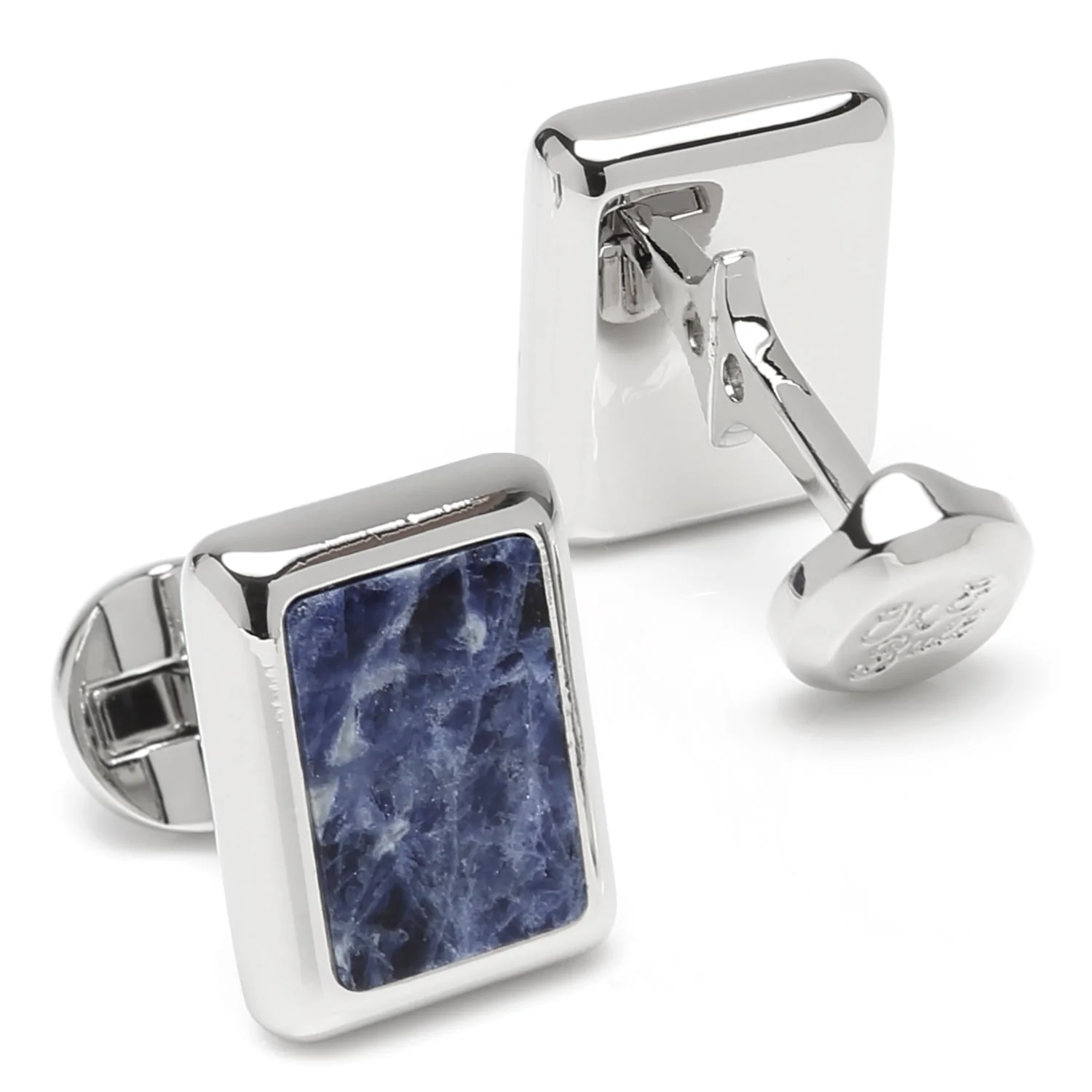 Silver and Sodalite JFK Presidential Cufflinks - Image 2