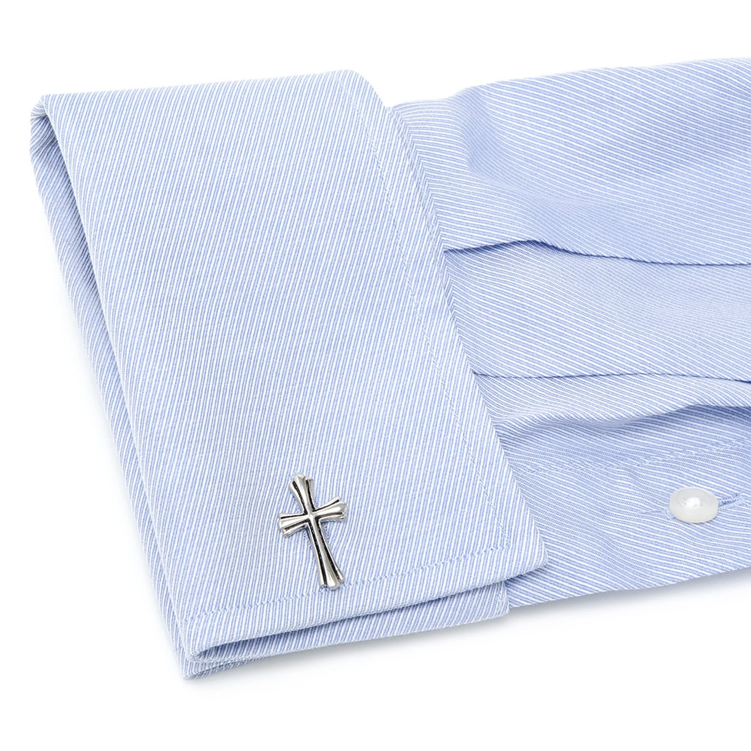Silver Cross Cufflinks - Image 4