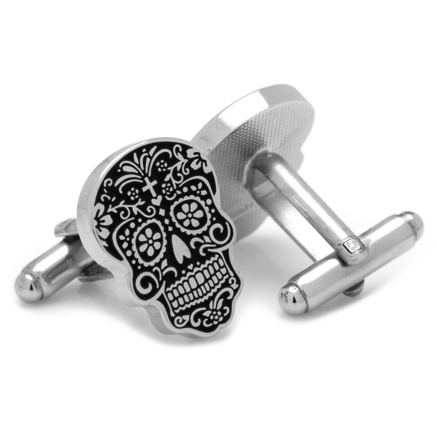 Silver Day of the Dead Cufflinks - Image 2