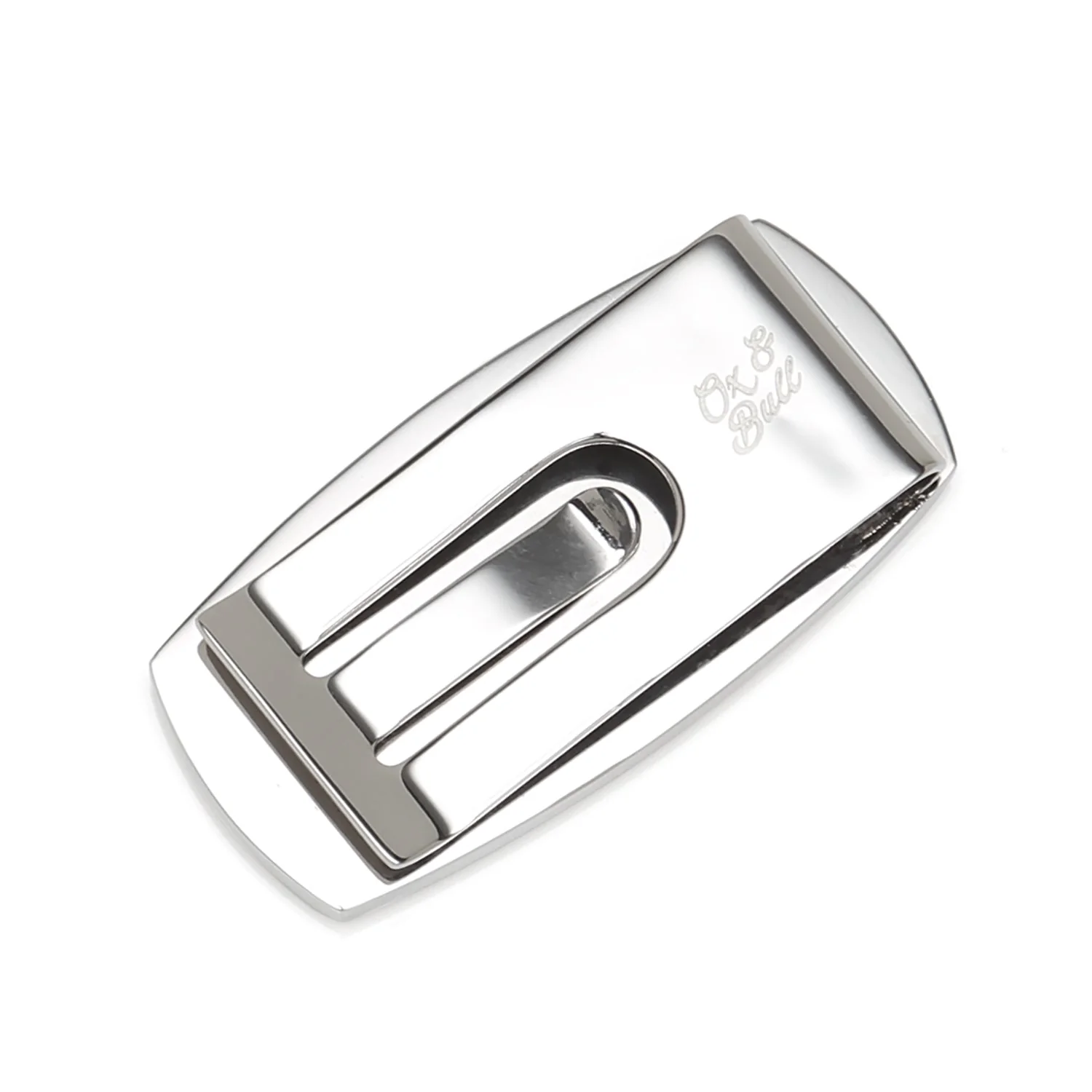 Stainless Steel Inlaid Black Carbon Fiber Money Clip - Image 2