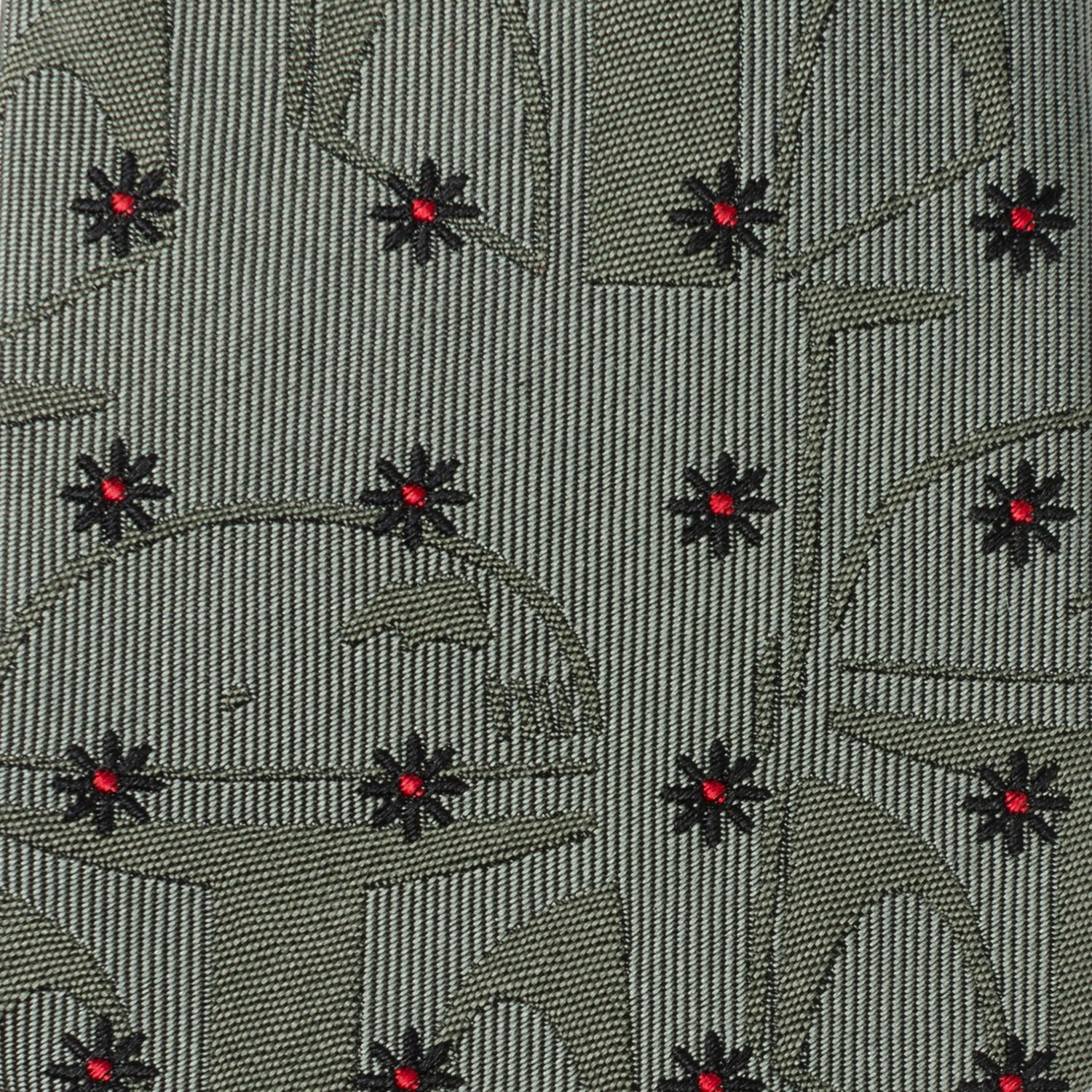 Star Wars Boba Fett Green Floral Motif Tie - Image 4