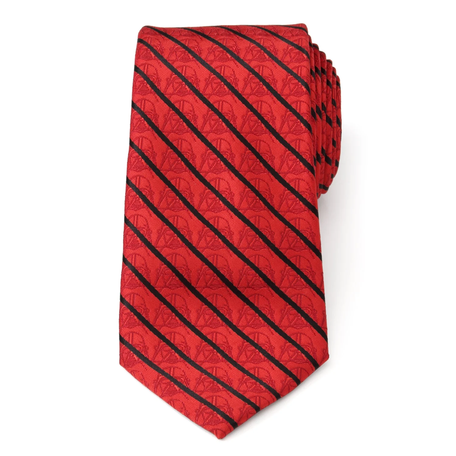 Star Wars Darth Vader Red and Black Striped Tie - Image 4