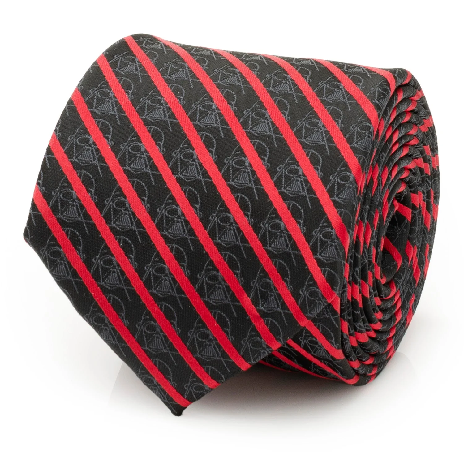 Star Wars Darth Vader Red and Black Striped Tie - Image 4