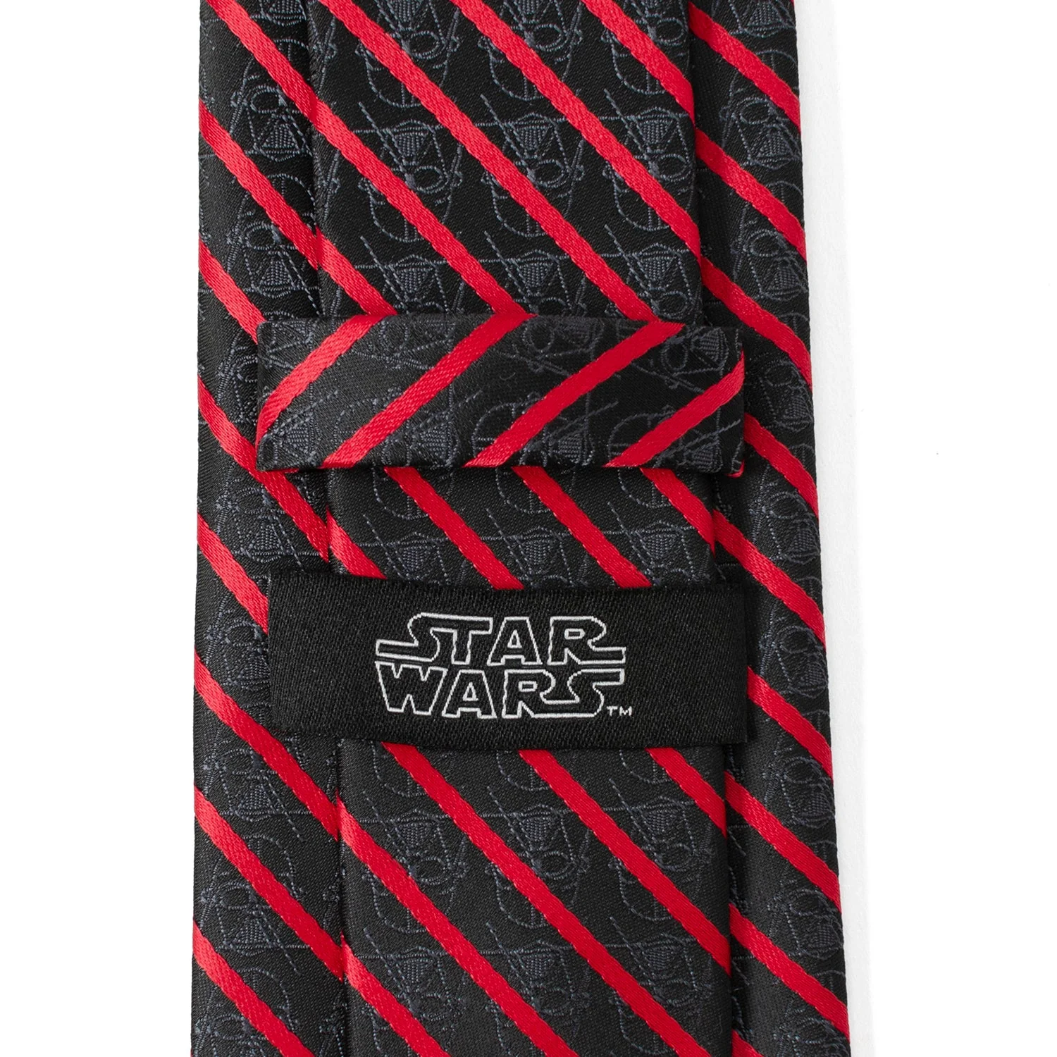 Star Wars Darth Vader Red and Black Striped Tie - Image 5