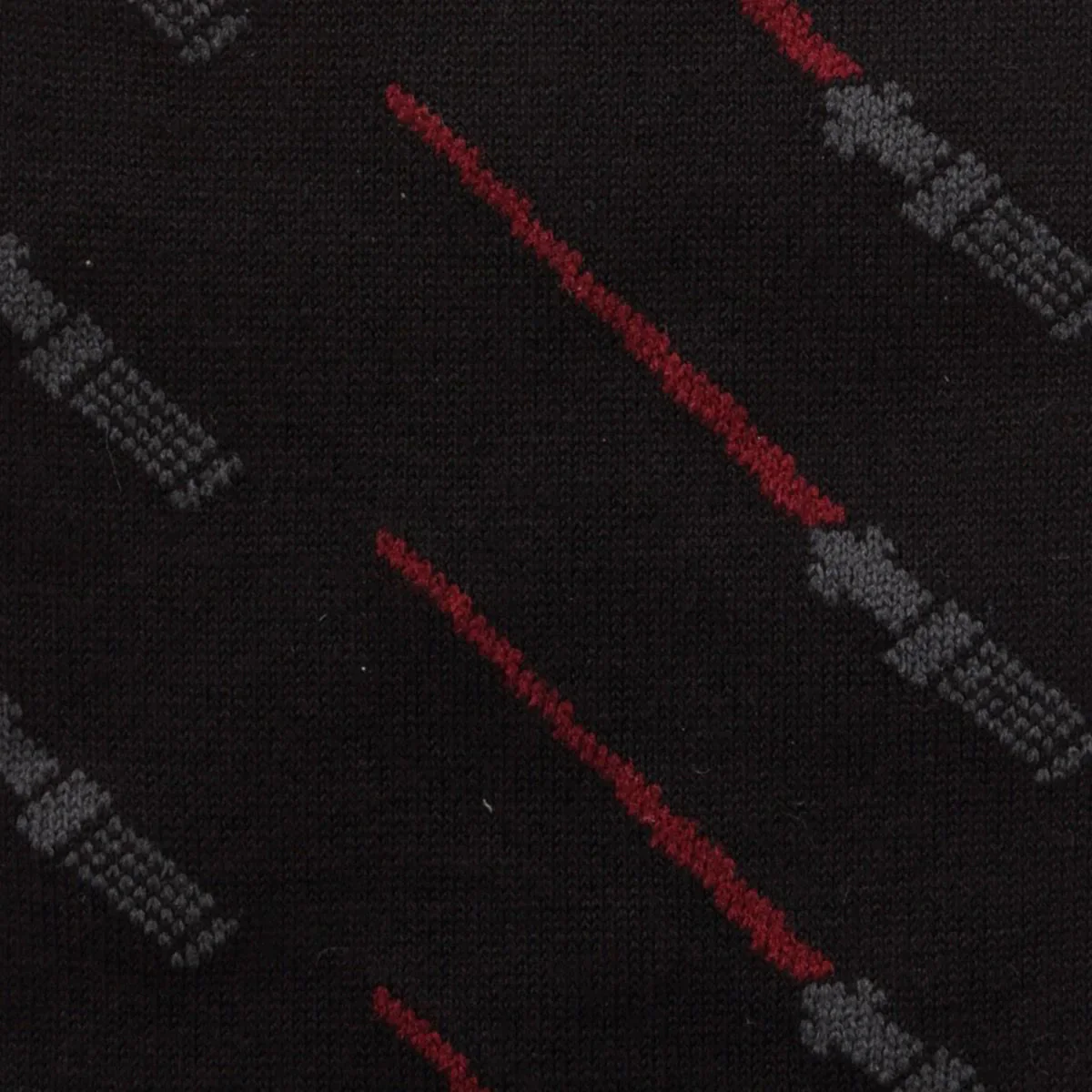 Star Wars Green and Red LIGHTSABER Pattern Black Dress Socks with Jedi Crest Lapel Pin Gift Set - Image 3