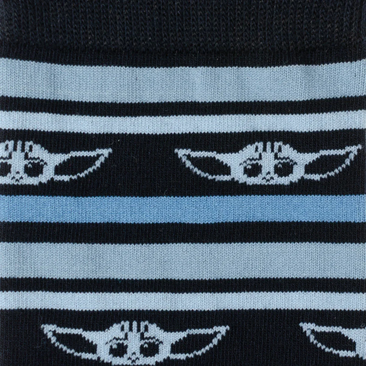 Star Wars Grogu Blue Striped Dress Socks and Lapel Pin Gift Set - Image 3