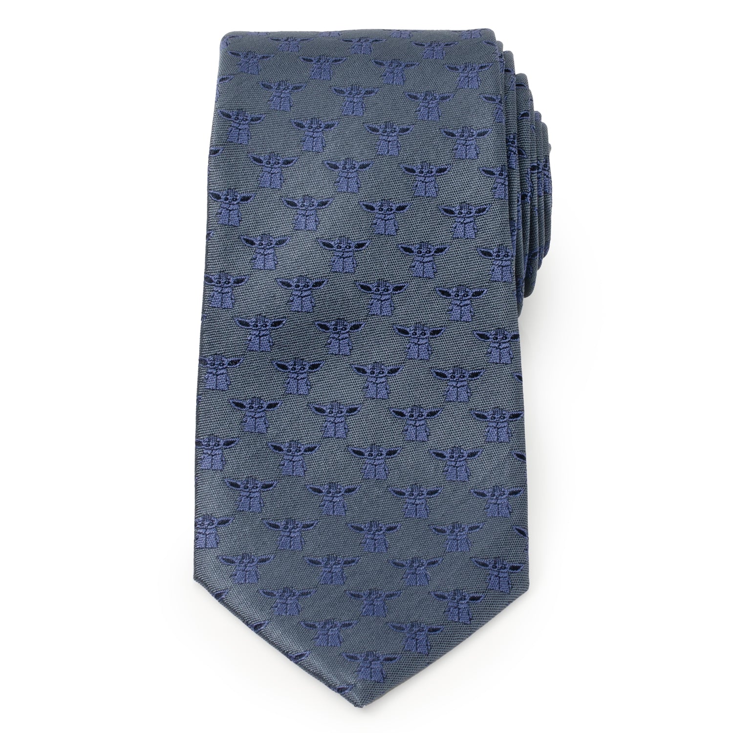 Star Wars Grogu Blue Tonal Tie - Image 3