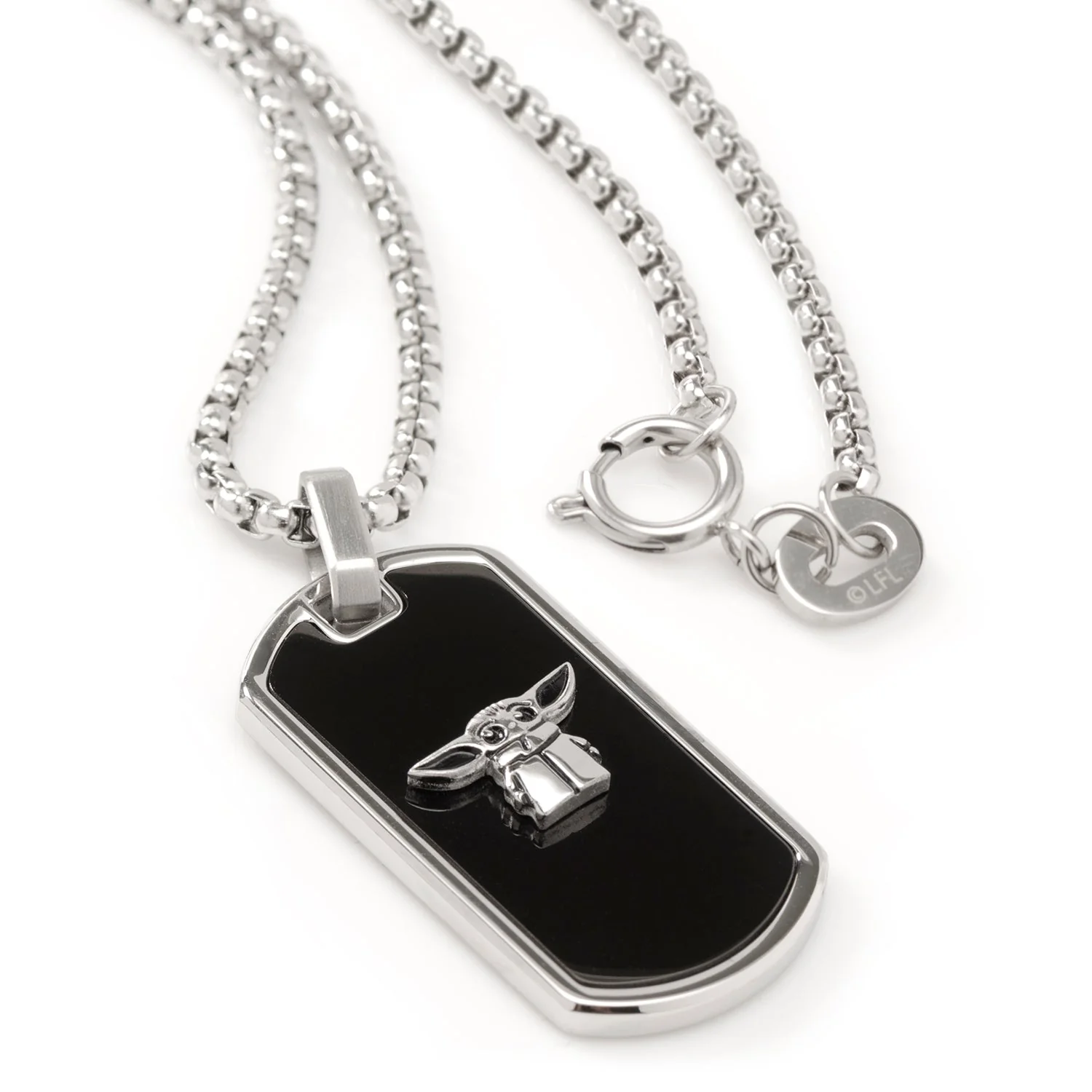 Star Wars Grogu Dog Tag Necklace - Image 3