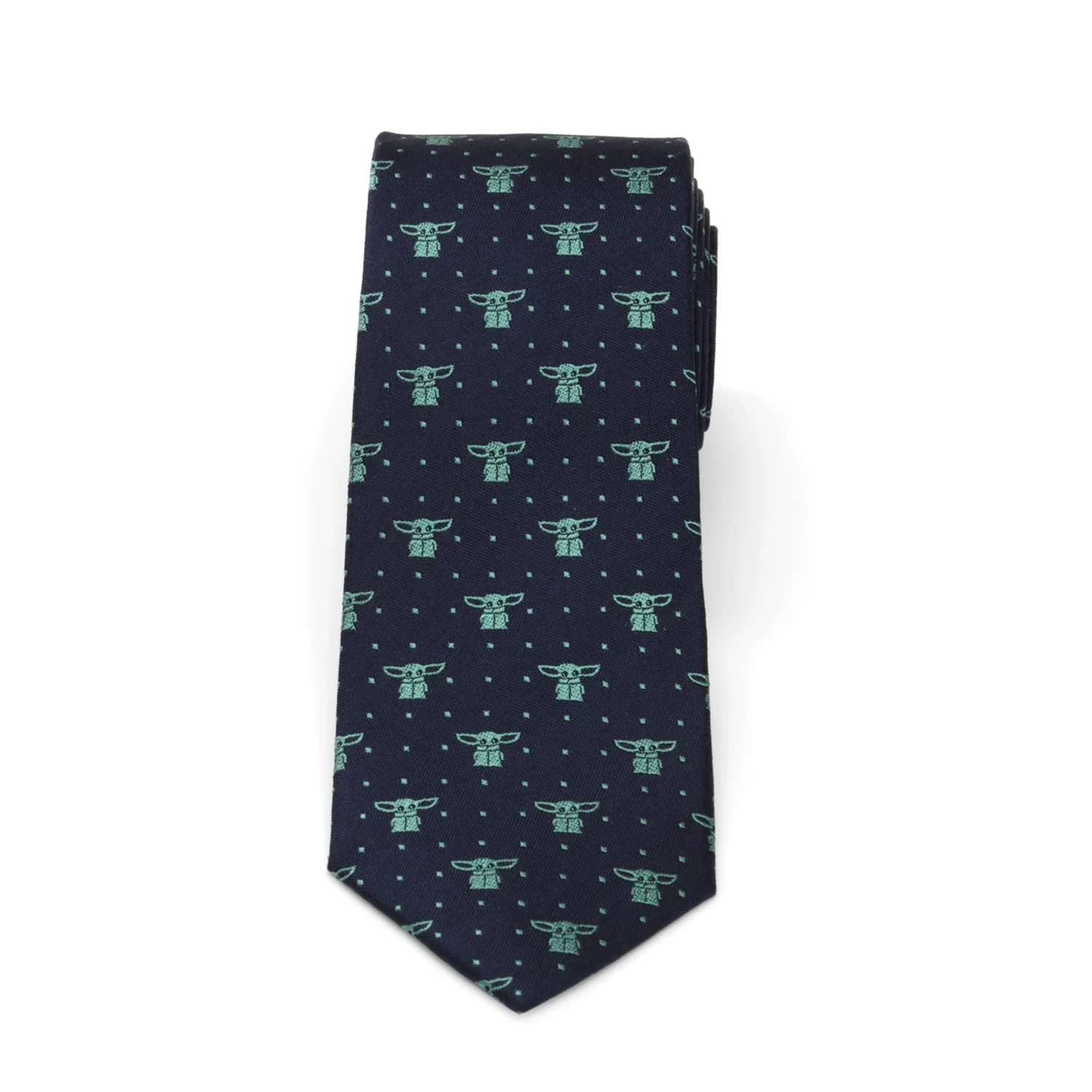 Star Wars Grogu Navy Dotted Tie - Image 2