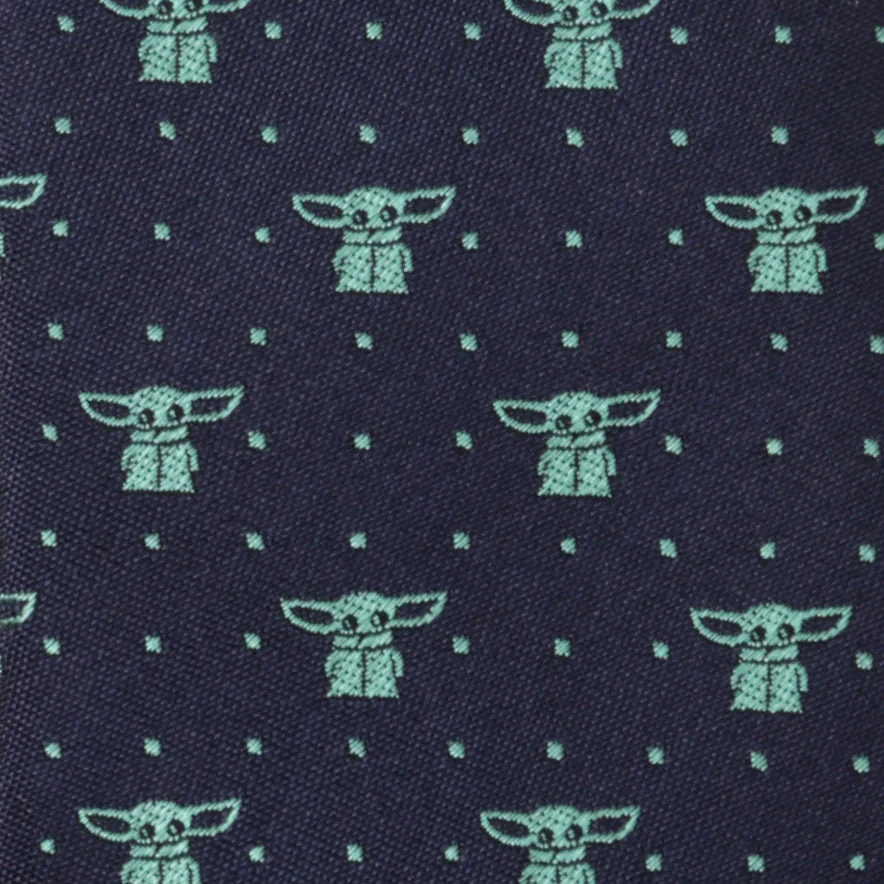 Star Wars Grogu Navy Dotted Tie - Image 3