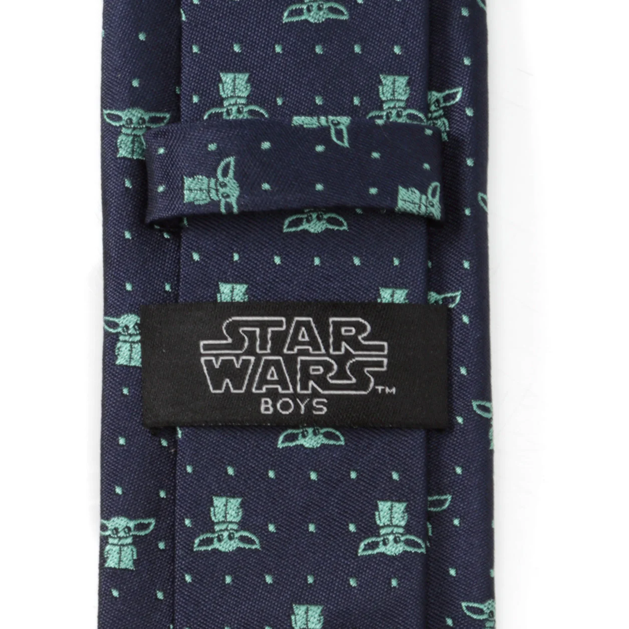 Star Wars Grogu Navy Dotted Tie - Image 4