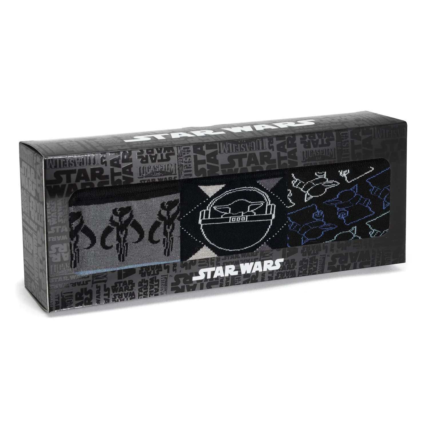 Star Wars Mandalorian 3-Pack Dress Sock and Mythosaur Lapel Pin Gift Set - Image 6