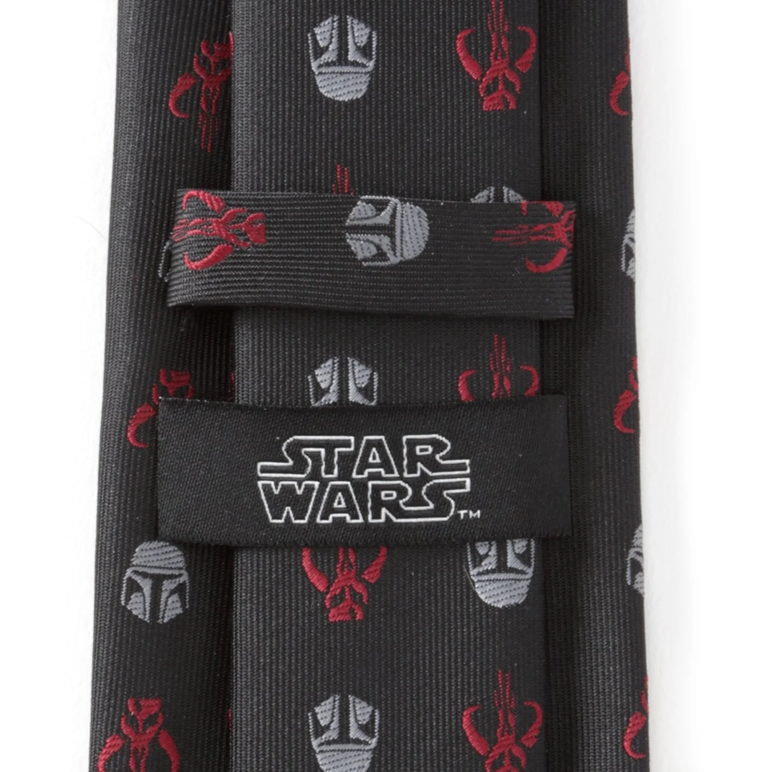 Star Wars Mandalorian and Mythosaur Red and Black Tie - Image 6