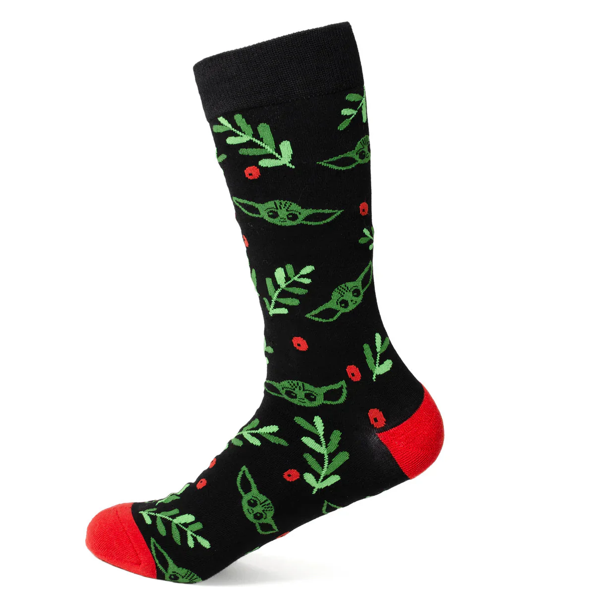 Star Wars Mandalorian Grogu Holiday Dress Socks and Lapel Pin Gift Set - Image 2