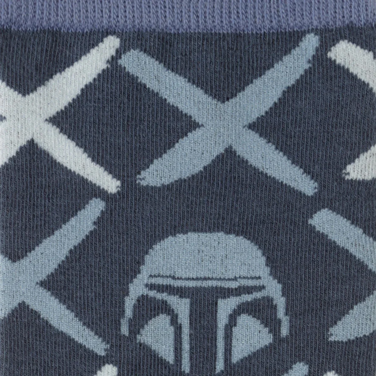 Star Wars Mandalorian Navy Checkered Dress Socks and Lapel Pin Gift Set - Image 3