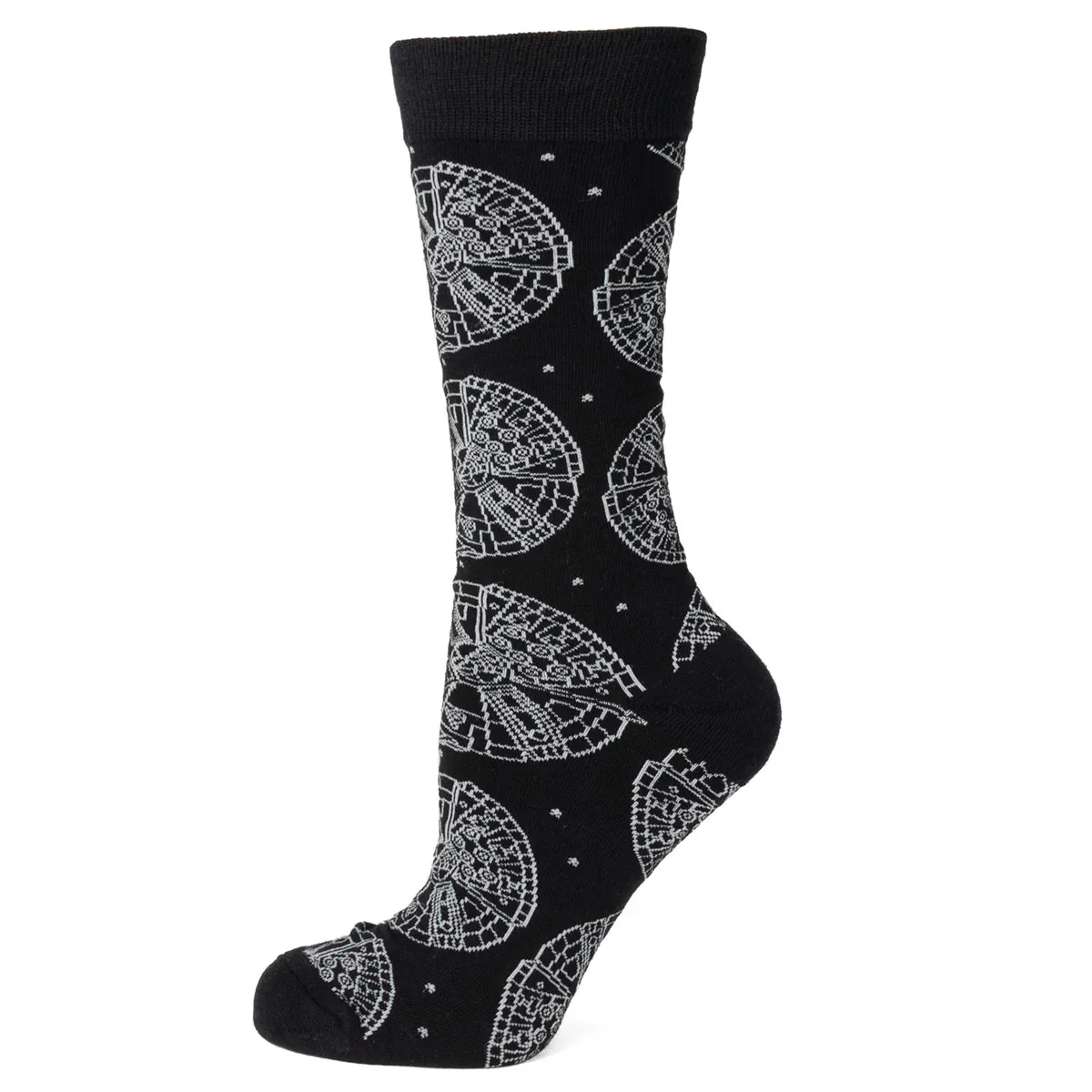 Star Wars Millennium Falcon Black Dress Socks and Lapel Pin Gift Set - Image 2
