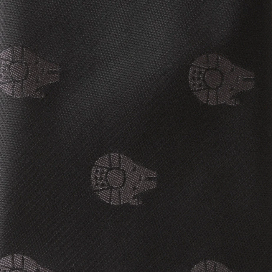 Star Wars Millennium Falcon Black Tonal Tie - Image 5