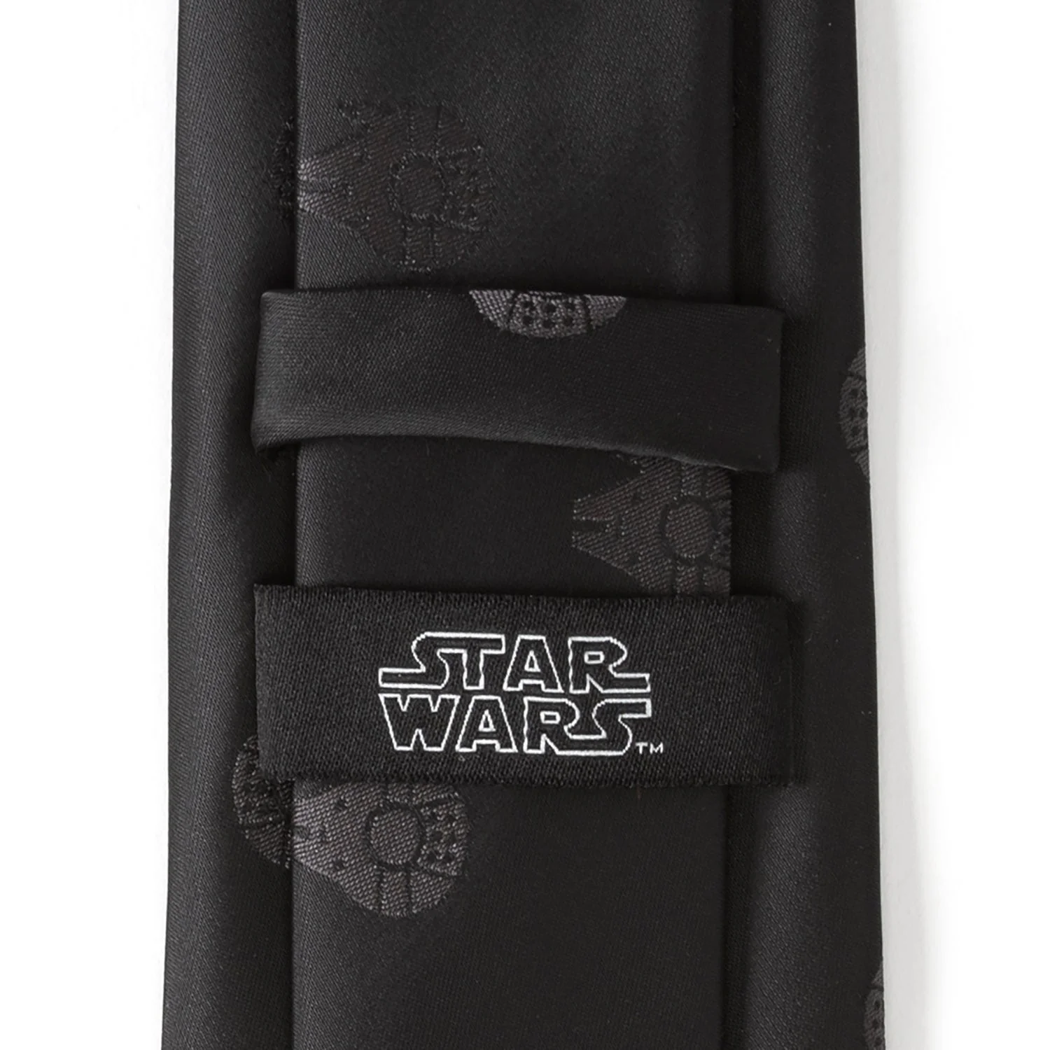 Star Wars Millennium Falcon Black Tonal Tie - Image 6