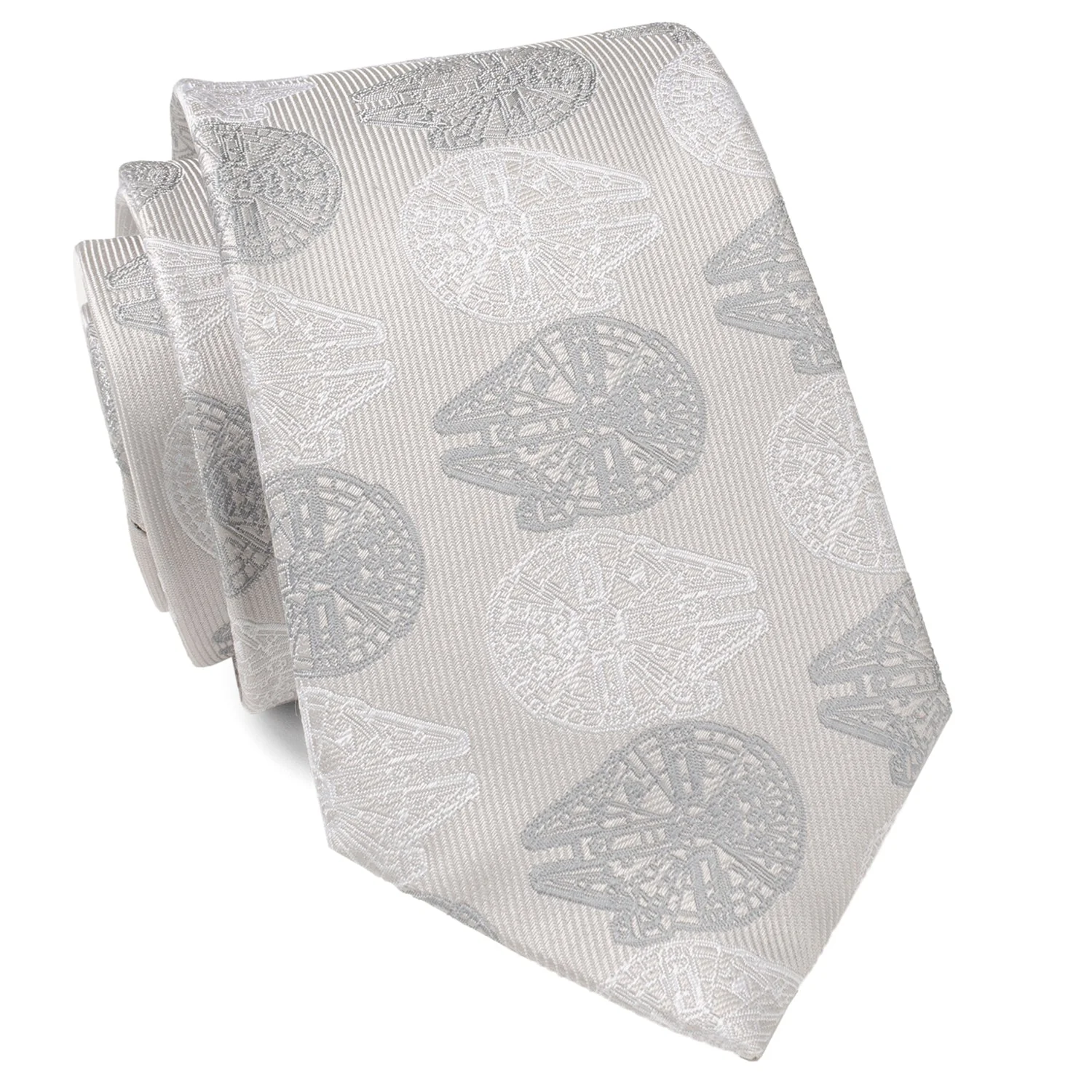 Star Wars Millennium Falcon White and Gray Checkered Tie - Image 6