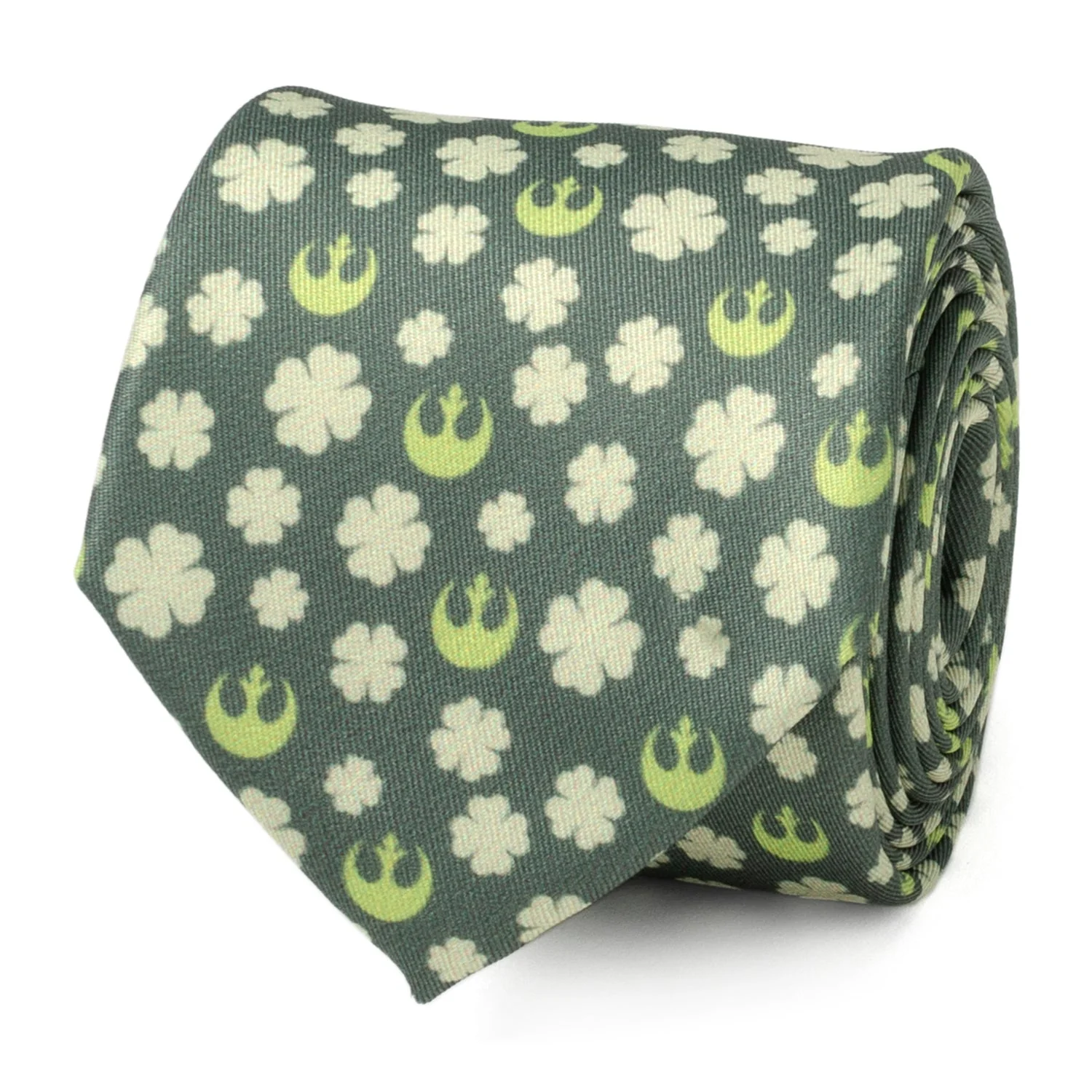 Star Wars Rebel Alliance Crest and Shamrock Green Tie - Image 4