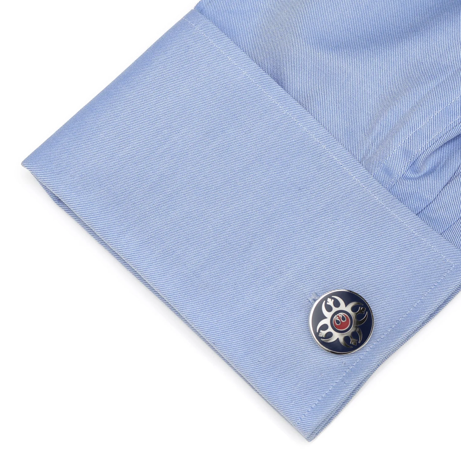 Star Wars Rebel Alliance Starbird Crest Blue and Red Cufflinks - Image 3