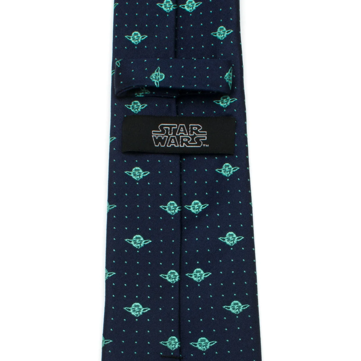 Star Wars Yoda Dotted Navy Tie - Image 4