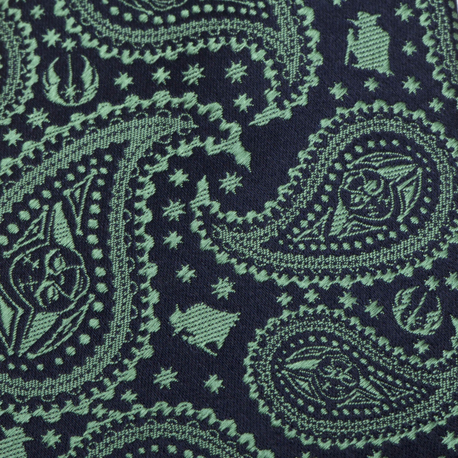 Star Wars Yoda Green and Blue Paisley Tie - Image 5