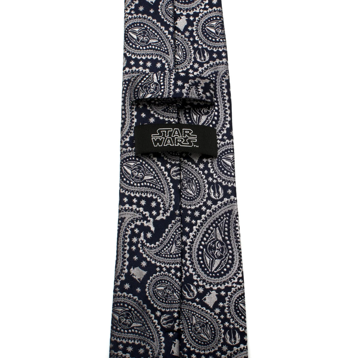 Star Wars Yoda Navy Paisley Tie - Image 4