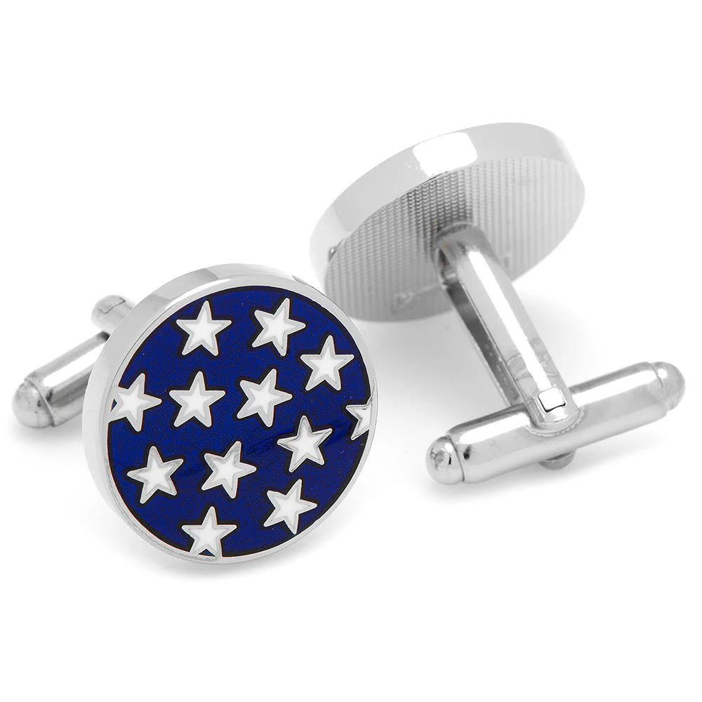 Stars and Stripes American Flag Cufflinks - Image 2