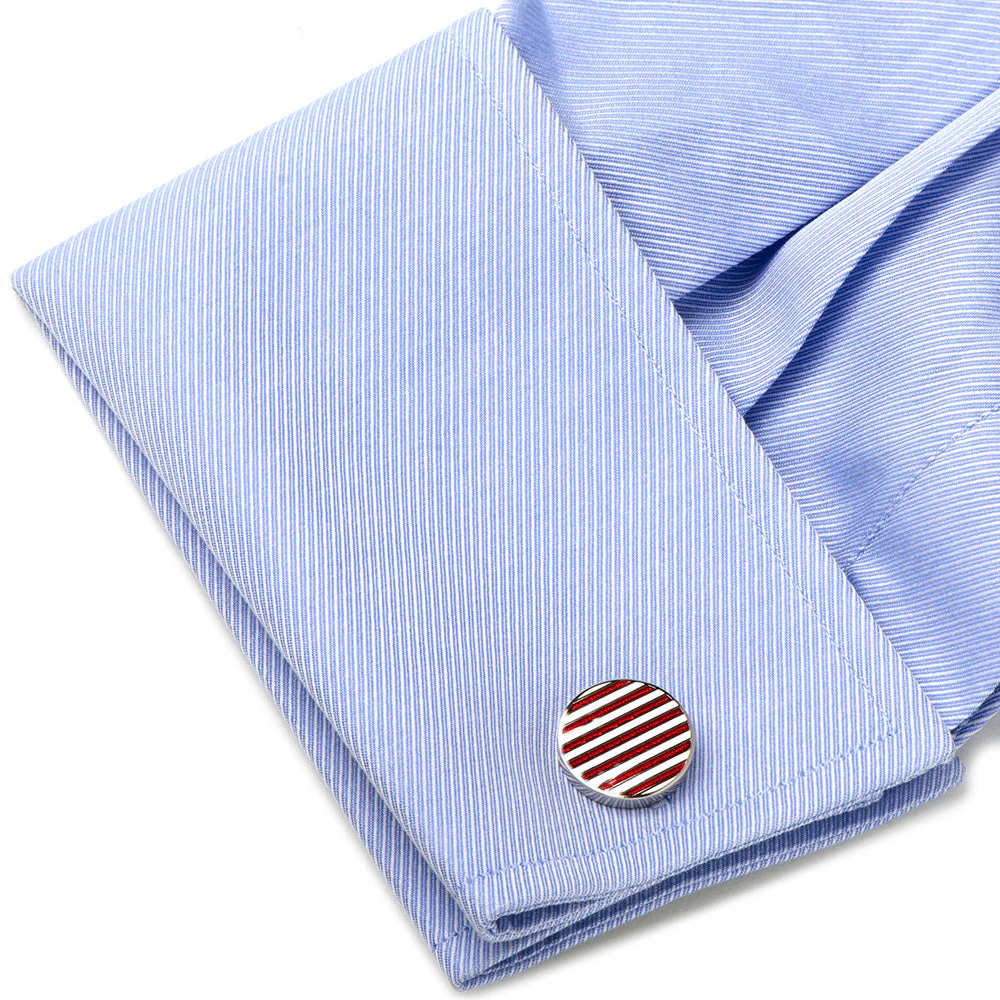 Stars and Stripes American Flag Cufflinks - Image 3