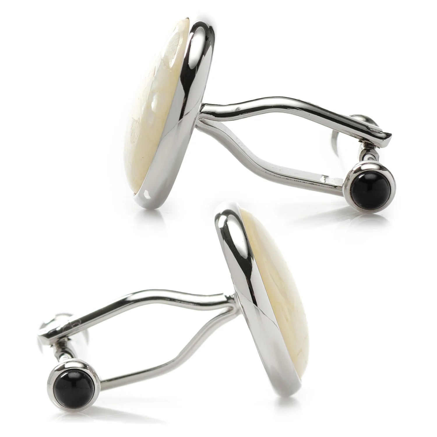 Sterling Mosaic Mother of Pearl Cufflinks - Image 5