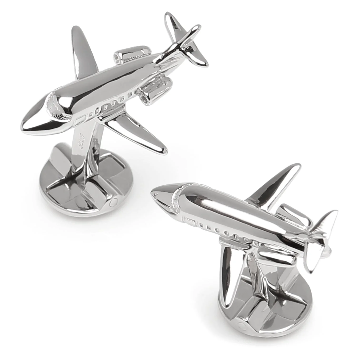 Sterling Private Jet Cufflinks