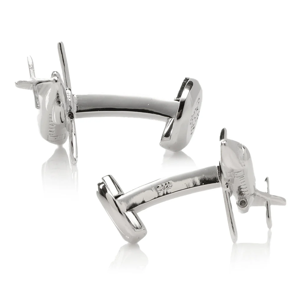 Sterling Private Jet Cufflinks - Image 4