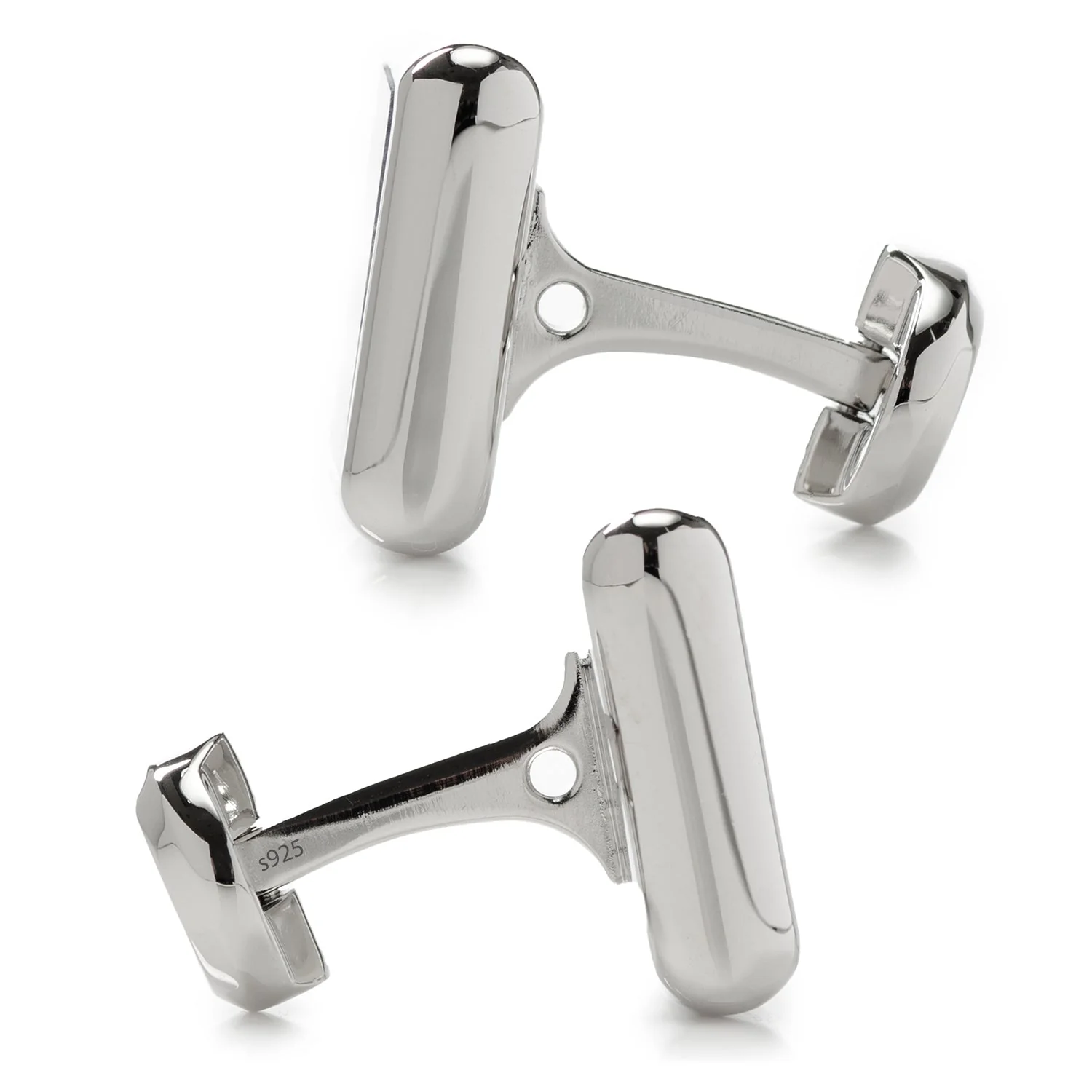 Sterling Silver and Lapis JFK Presidential Cufflinks - Image 4