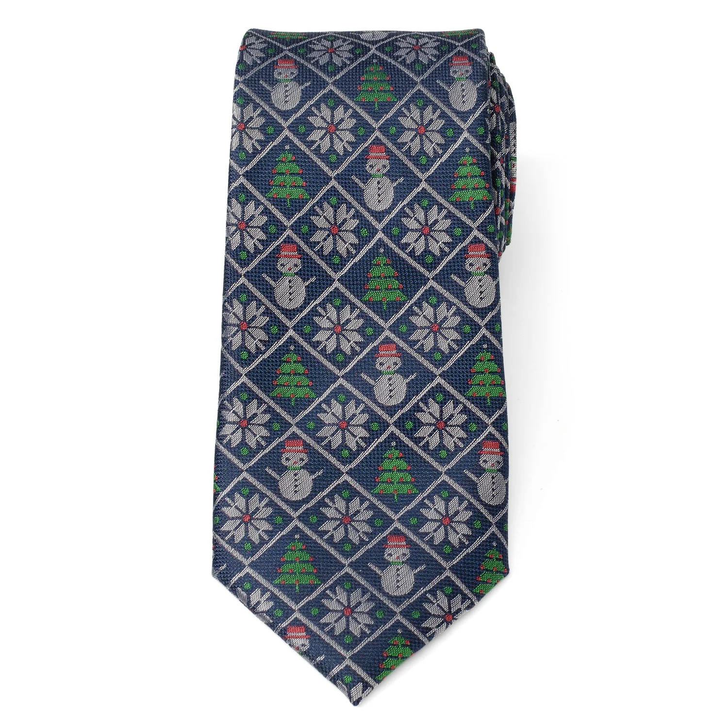 Sweater Weather Blue Men's Tie - Image 3
