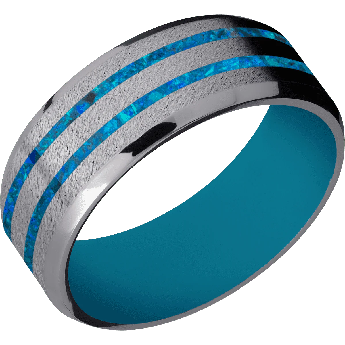 Tantalum + Anglestone , Polish Finish + Sea Blue - Image 2
