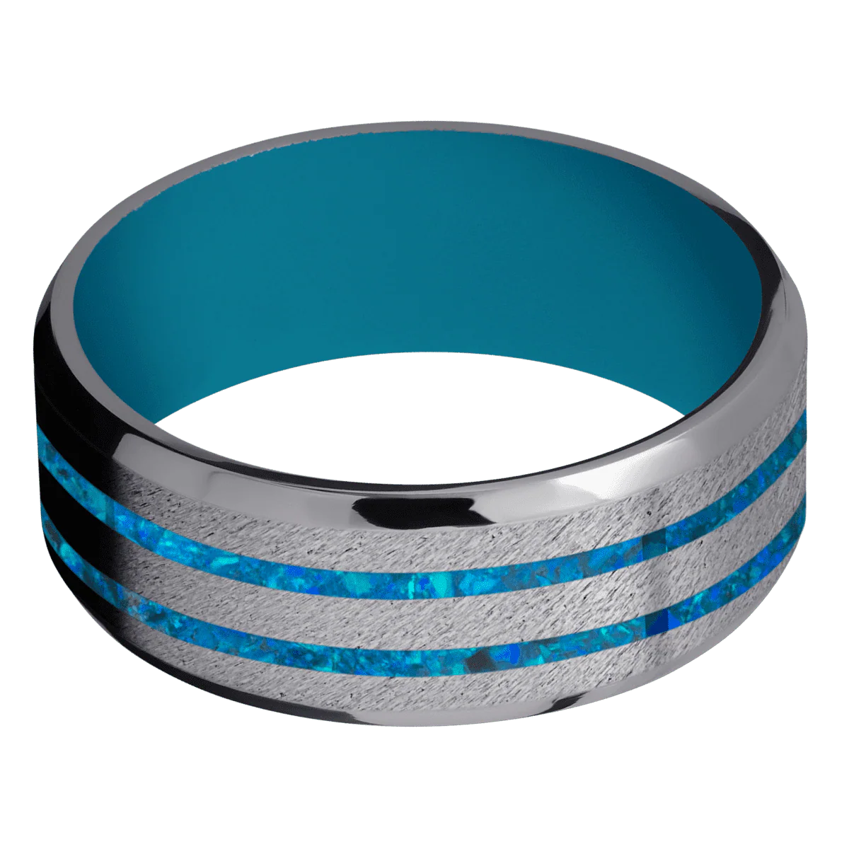 Tantalum + Anglestone , Polish Finish + Sea Blue - Image 3