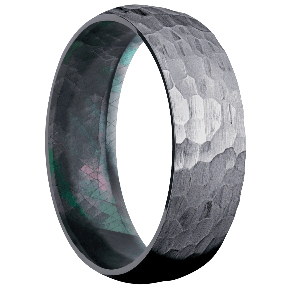 Tantalum + Hammer Finish + Black Mother of Pearl
