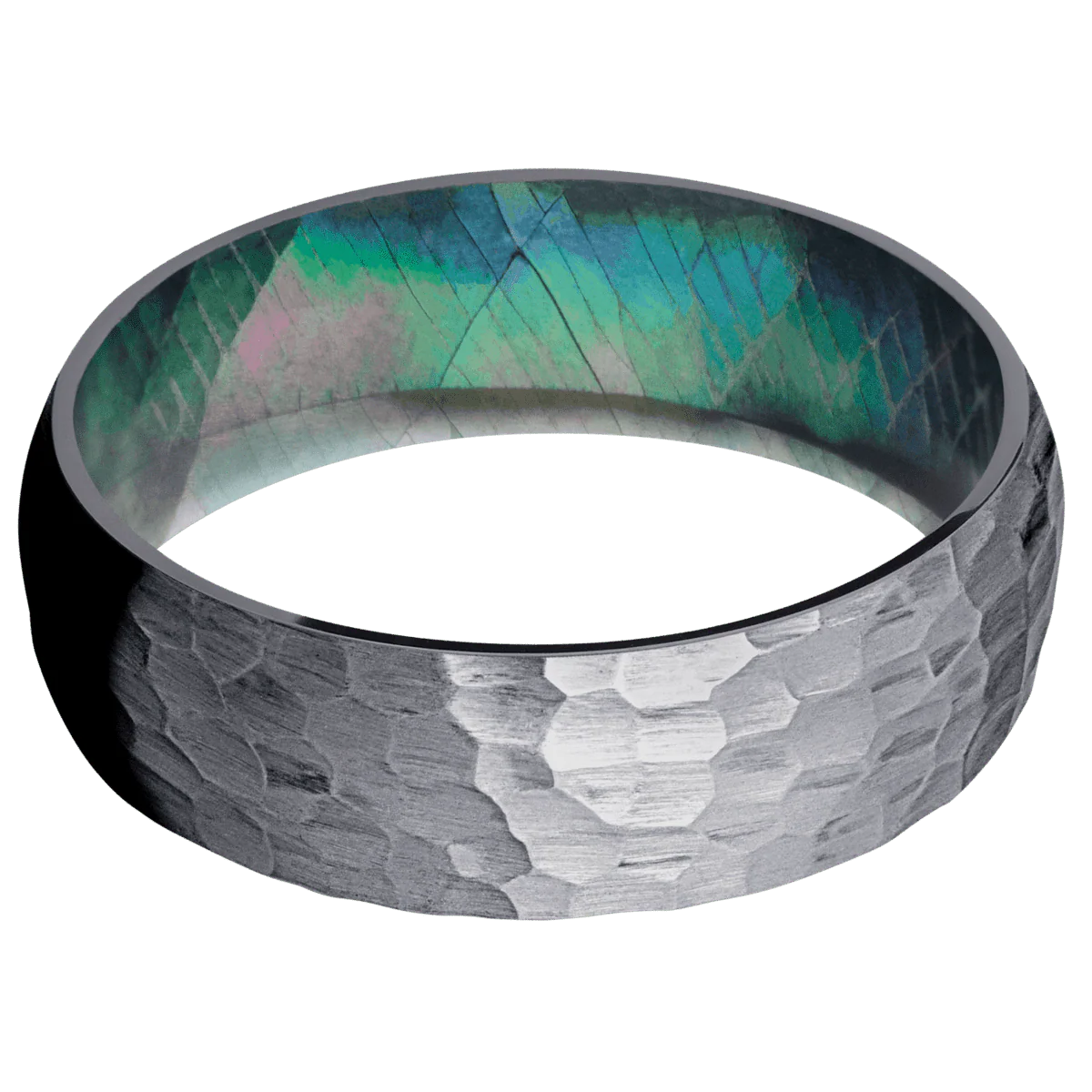 Tantalum + Hammer Finish + Black Mother of Pearl - Image 3